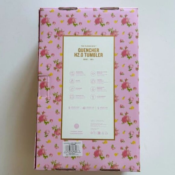 Stanley x LoveShackFancy Quencher H2.0 Flowstate Tumbler 30 OZ Ibiza Sunset - Picture 8 of 9